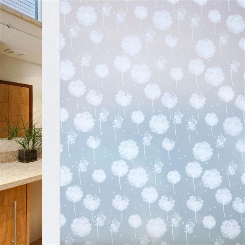 Window Privacy Film Window Clings Glass Door Sticker for Bathroom Bedroom Home