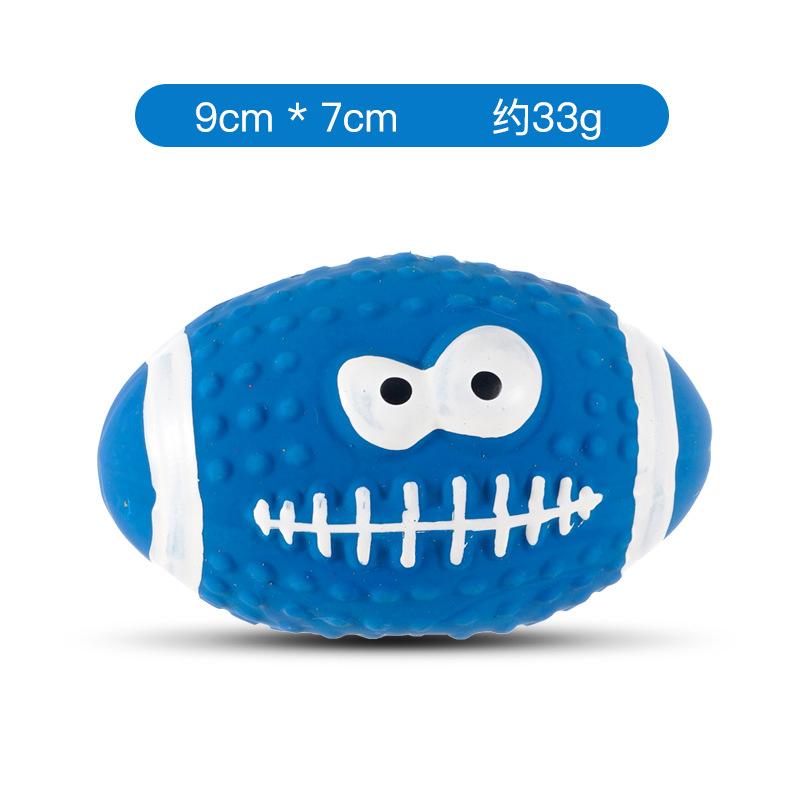 Squeaky Dog Ball Latex Rubber Dog Squeak Chew Toys Soft Bouncy Fetch Sports Balls for Medium Small Pets Interactive Play