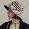Daks Reversible Check Strap Bucket Hat [dbhe5f411bk]