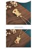 2022 Year of the Tiger Zodiac Gold-Plated Pendant Necklace with Imitation Red Agate