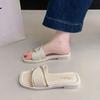 Fashion Flat Women's Slippers and Ladies Sandals On Beach Elegant Shoes Fashionable 39 Chic Shoe Offer High Quality Summer Slides Sale