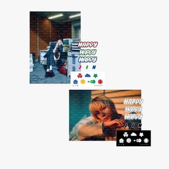 BTS Jin HAPPY Poster- und Stickerset