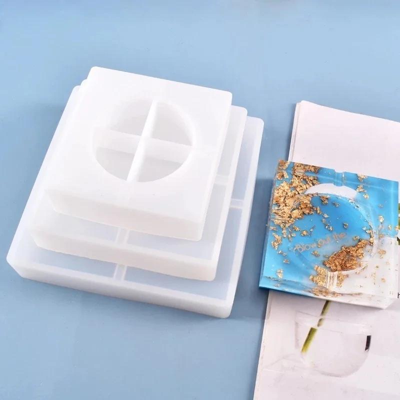 

Форма для пепельницы Сделай сам Силиконовые формы для держателя для сигарет Пепельница Форма для смолы Силиконовые формы для мыла Силиконовая форма L