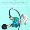 QKZ ZX2 Ear -in -ear Headphones Metal Headphone Cable Control Heavy Bass Headset Mobile Phone Running Headset