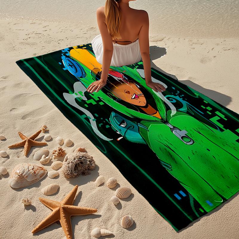 Game Adventure Heroes Beach Towel, Super Soft Microfiber, Gift for Her/Him, Birthday, for Pool, Beach, Travel, Home Decor Fan Gifts