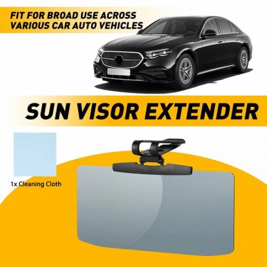 Car Automotive Sun Visor Extender Sunshade Protection Clip on Anti-Glare Front V