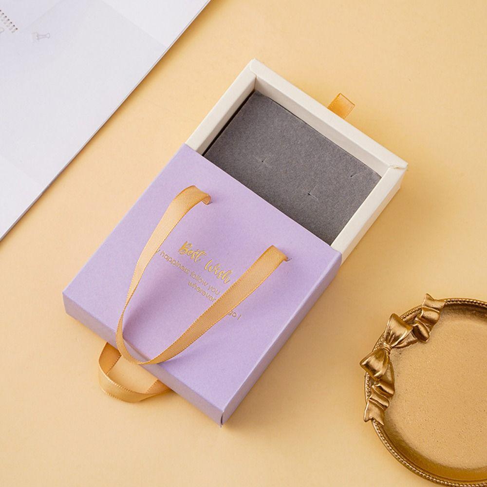 Necklace Pendant Jewelry Organizer Storage Box Gift Packaging Drawer Jewelry Box Earrings Case