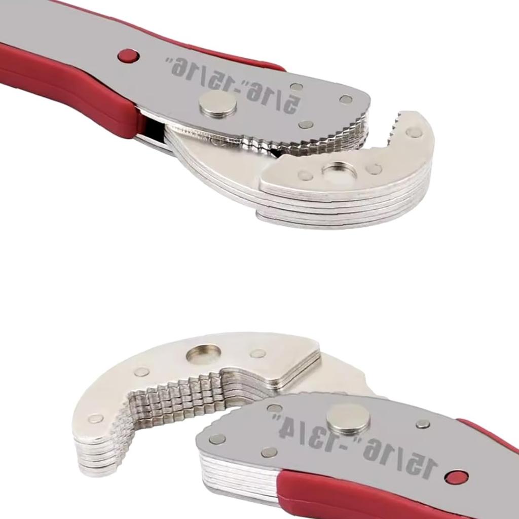 Deepa Ribusu Adjustable Ratchet Wrench with Universal Hex Ratchet Repair DIY Wrench, Wrench, Multi-Purpose Ratchet, 9-45mm, Wrench, Type, Parts,