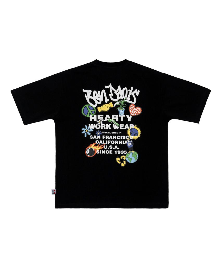 BEN DAVIS White Label Grateful Tee White