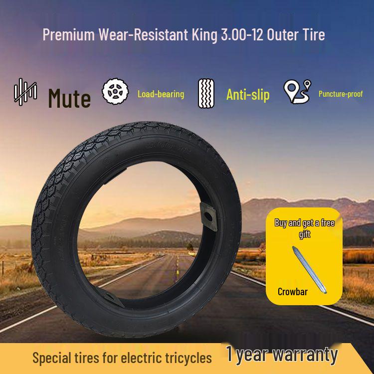 Electric Tricycle Thickened Tire - Sizes