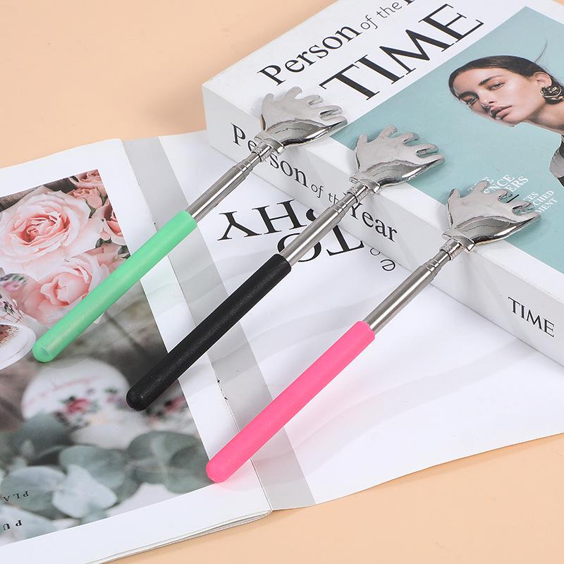 

Stainless Steel Telescopic Back Scratcher Massager рожевий