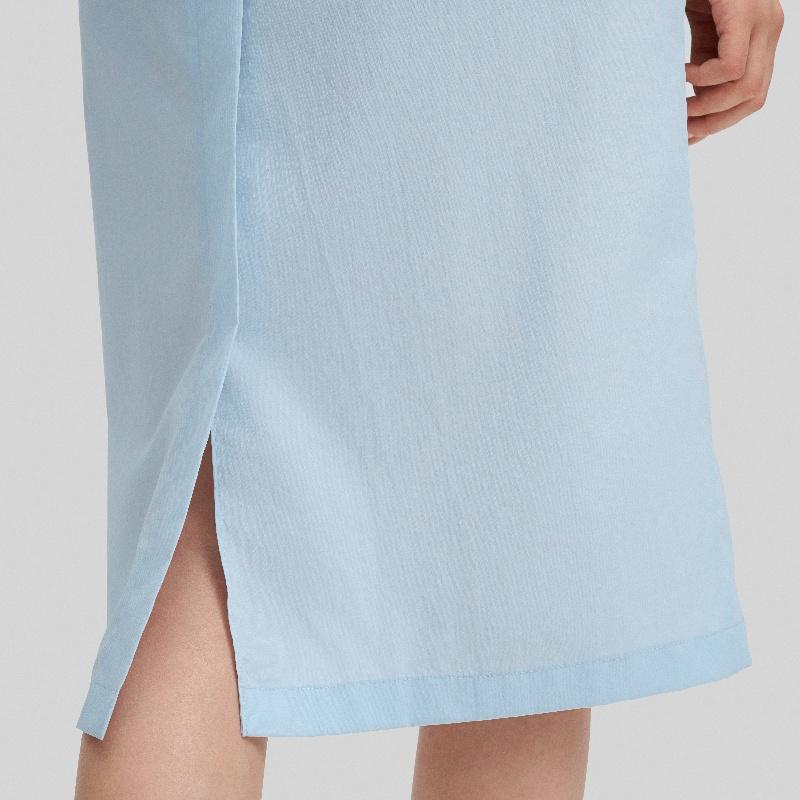 New FILA Short Sleeved Dresses Women's Floating Blue F11W434311FLB