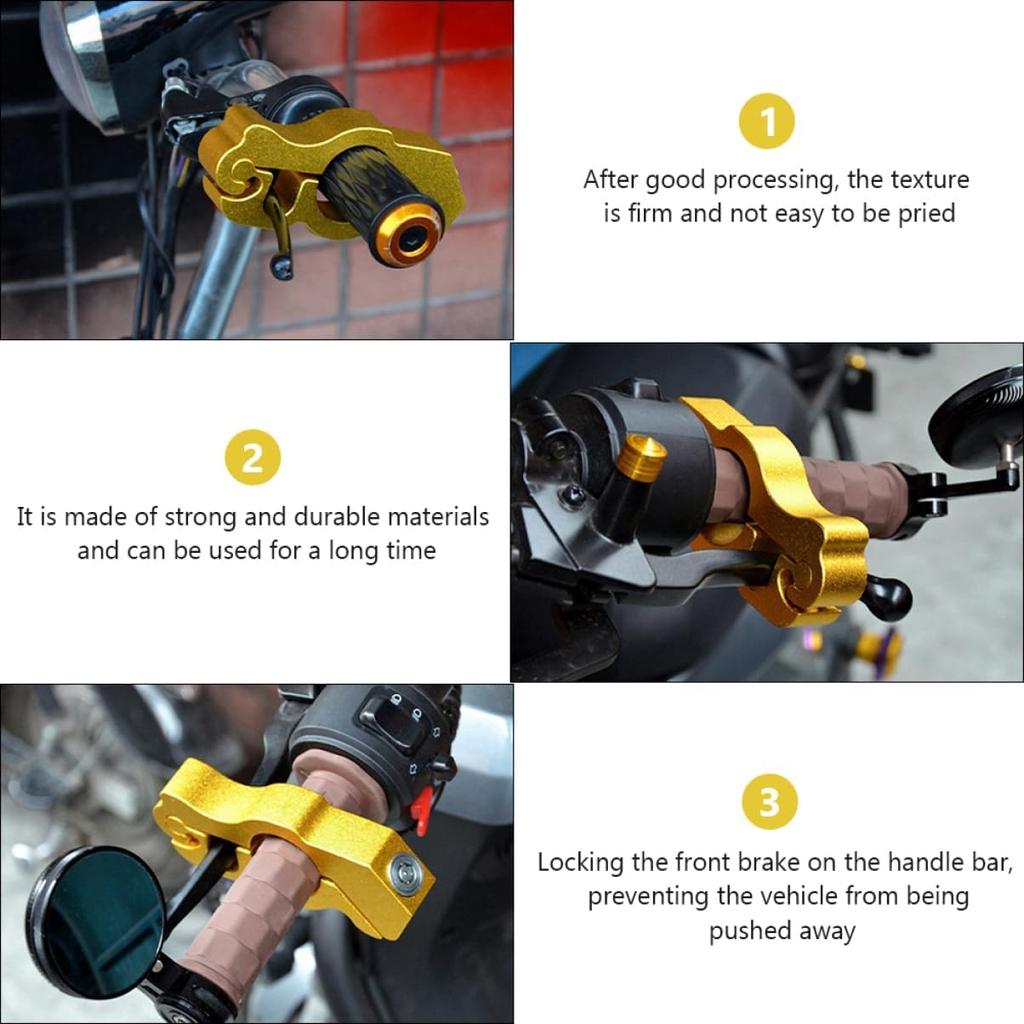 1 Set Horn Lock Throttle Lock Handlebar Lock Anti- Lock for Motorcycle Security Lock for Motorcycle Motorbike Lock Motorcycle Handle Lock Refit Car