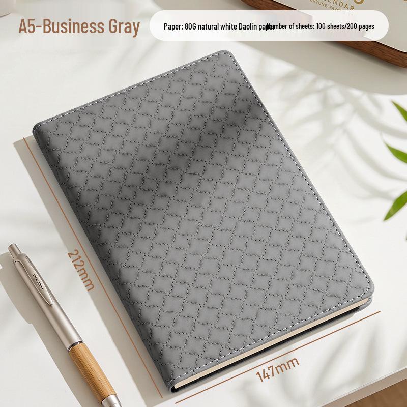 A5 Leather Cover Custom Office Diary Business Notebook with Logo Printing