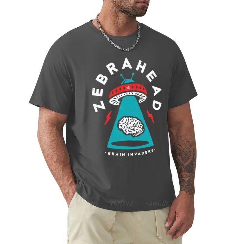 Brain Invaders Zebrahead T-Shirt Anime t-shirt Aesthetic clothing summer top t shirts for men boys teeshirt o-neck tops