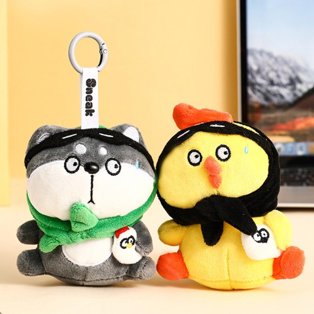 Ladrão Sentindo Capivara Pelúcia Chaveiro Pintinho Amarelo Animais Brinquedo de Pelúcia Chaveiro Decoração de Casa