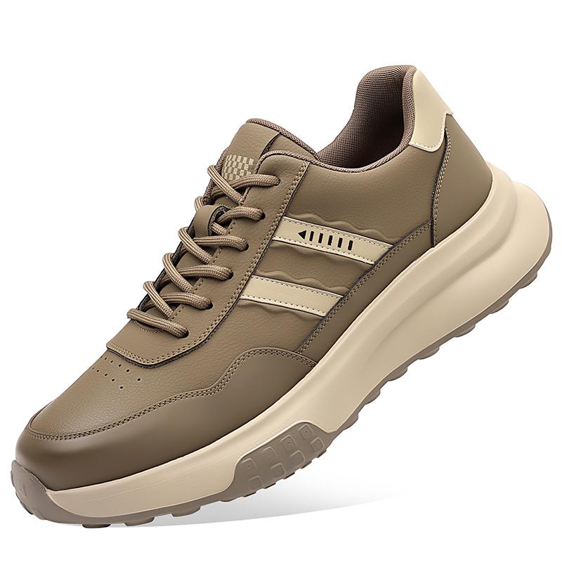 

Fashion Leather Fashion Casual Shoes Men All-match Male Walking Shoes Luxury Brand Skate Footwear Men Lace-Up Mens Comfortable Sneakers 44