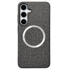 For Samsung Galaxy S25 Case Drop-Proof TPU+Cloth Back Phone Cover Compatible with MagSafe