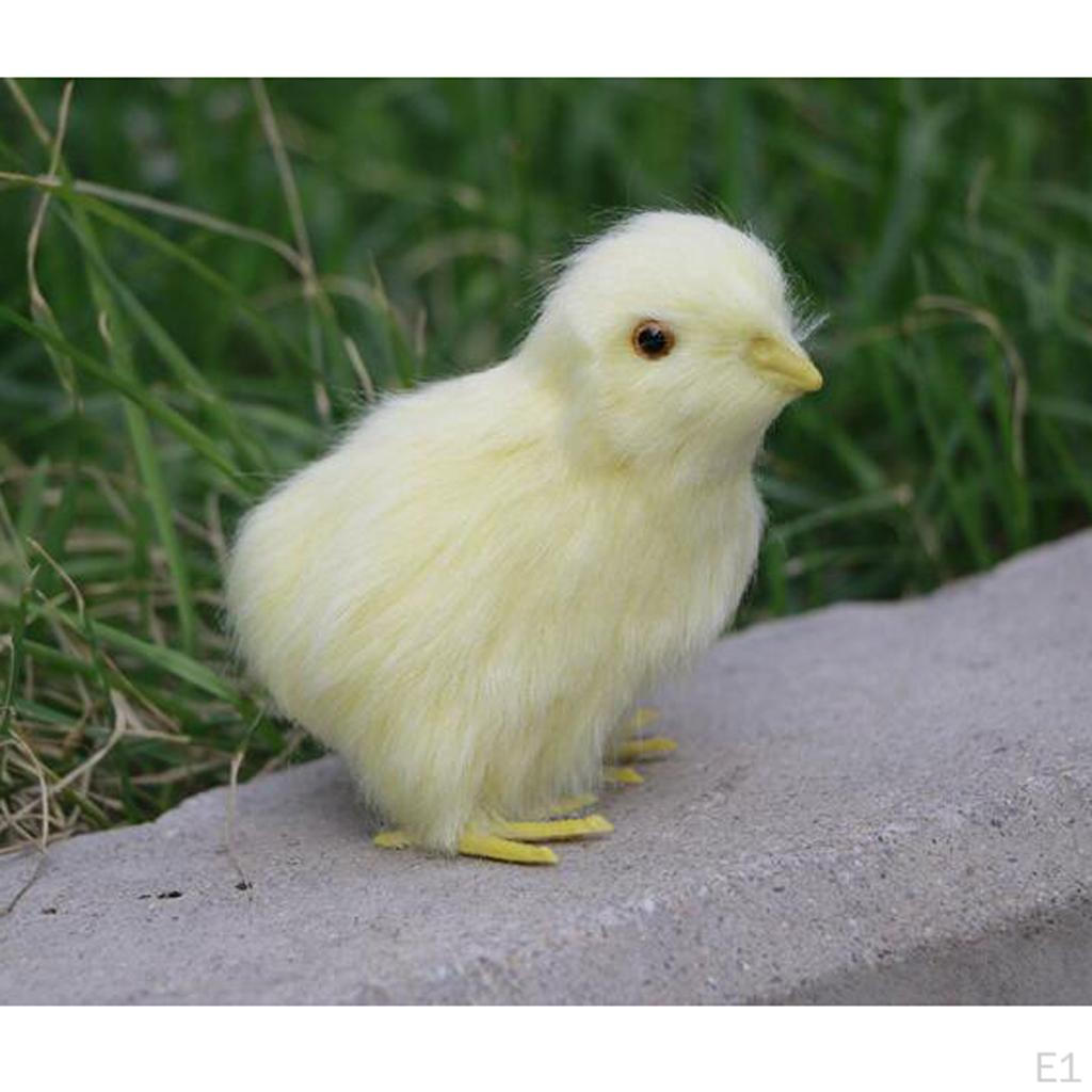 Chick Plush Animal Sound Figurine Chicken Decor Kid Teaching Toy