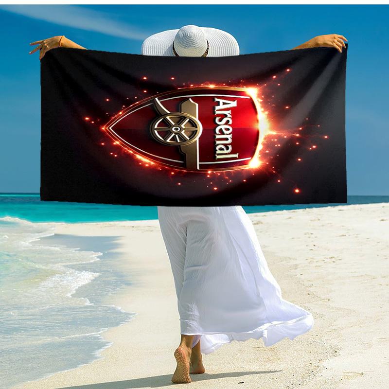1pc A-Arsenal Beach Towel, Comfortable and Thick, and Swimming/Bath/Picnic/Camping Towel, Suitable for Seaside Beaches