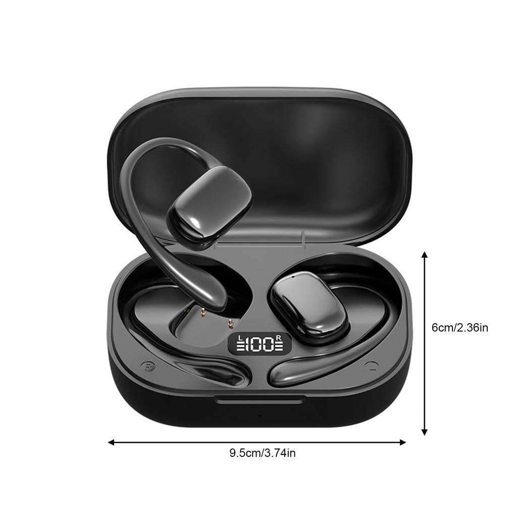 Offene Ohrhörer, kabellose Ohrhörer mit Clip, Knochenleitungskopfhörer, Bluetooth 5.4, wasserdichte Sportkopfhörer zum Laufen, Gehen, Trainieren