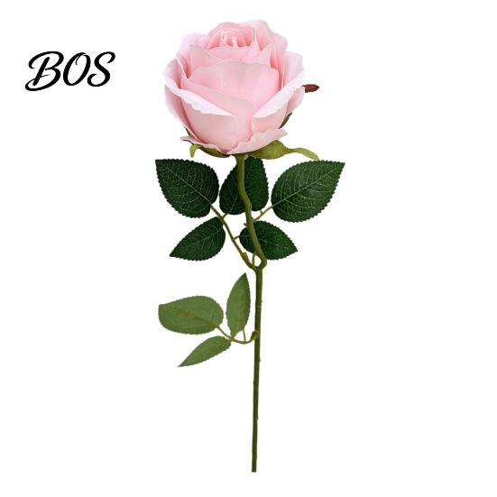 Versatile Floral Decor Artificial Rose Flower, Long Stem Fake Silk Roses for Realistic DIY Bridal Bouquet, Wedding Party Centerpiece, Home Table