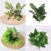 Plant Wall Faux Greenery With Multiple Leaf Types For Home Decoration And Event Backdrops