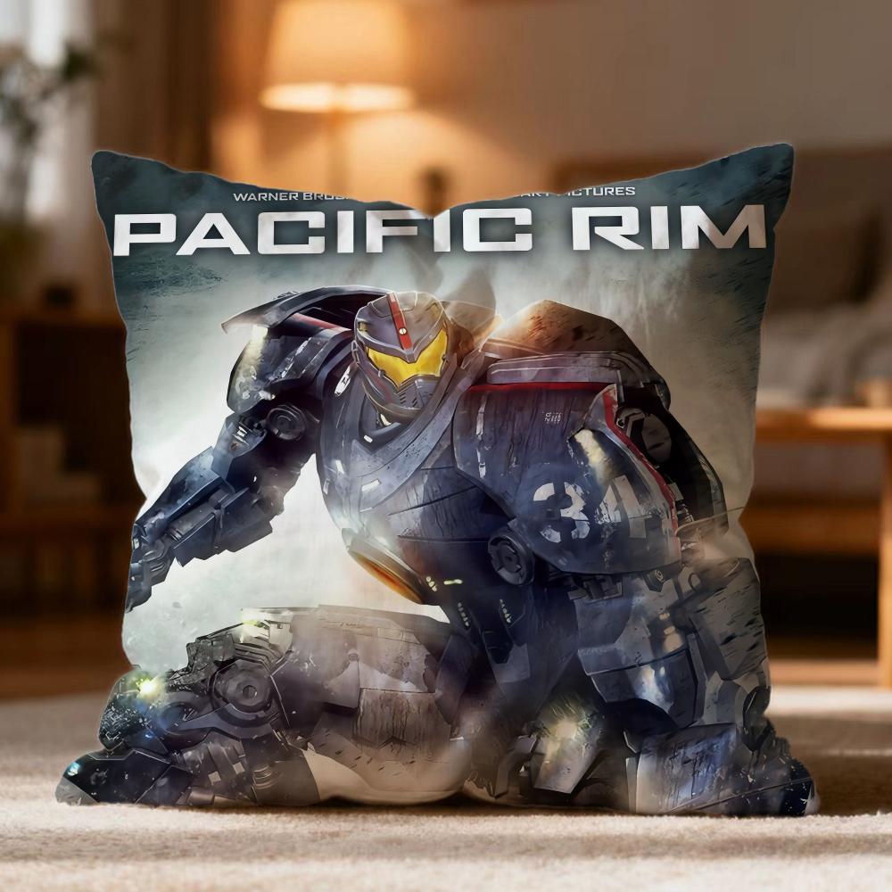 Popular P-PPacific Rim Cushion Cover Soft Washable Pillow Case Multi-Scene for Couch Bed Travel Office Use