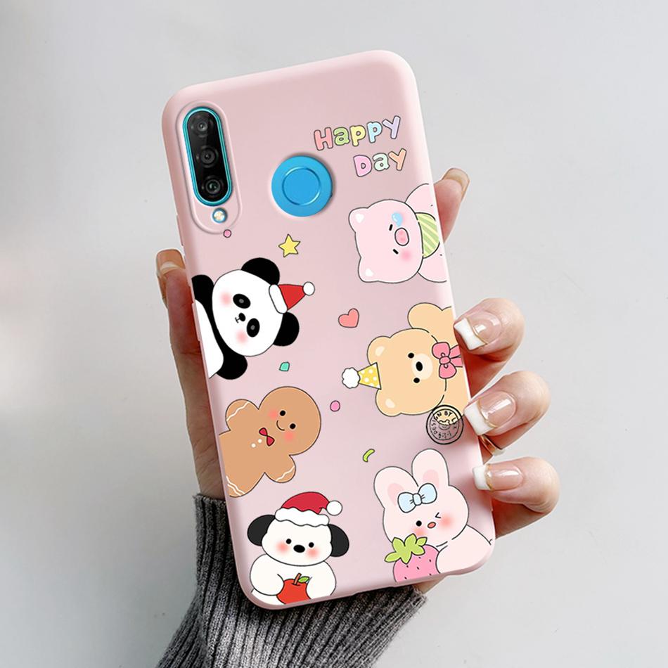 Für Huawei P30 Lite Hülle Niedlicher Bär Cartoon Frosch Weiche Matte Silikon Handyhüllen Für Huawei P30 P30Lite P30Pro P 30 Lite Pro Cover