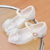 2023 Girls' Crystal Princess Heels: Soft Sole Leather Performance Shoes for Children