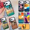 Summer Beach Sunset Palm Tree Phone Case For Apple iPhone 17 Air 16E 15 14 Plus 13 12 11 Pro Max Mini Funda Cover