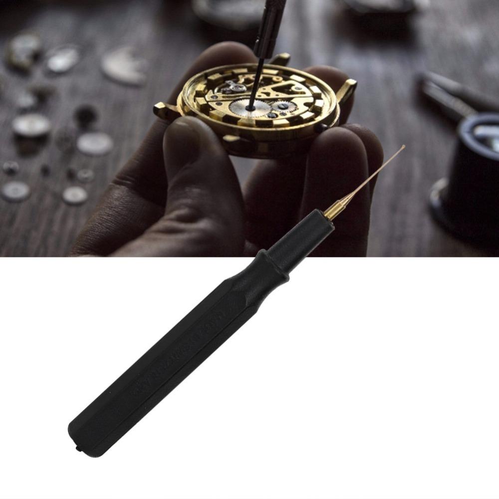 Plastic Material Oil Pin Pen Black Color Watch Repair Tool Clock Repair Tool  Watchmakers Use