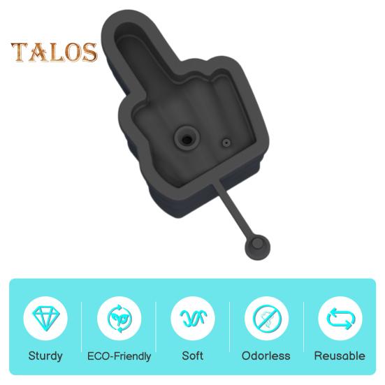 Silicone Ice Tray Middle Finger Thumb Ice Cube Mold BPA-Free Easy-Release Leak-Proof Dishwasher Safe Ice Maker for Whiskey Cocktails Coffee Drinks