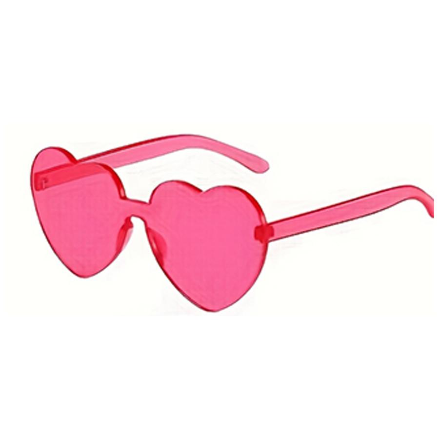 Colorful Candy Style Heart-Shaped Fashionable Glasses - Multiple Colors Available for Holiday Costume Eye Wear