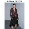 UR 2026 Spring Women's Polka Dot Lace-Trim Blouse