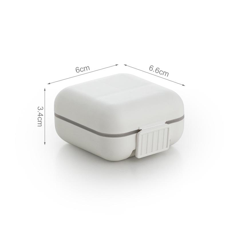 Desktop Mini Seven-Day Pill Organizer with Lid - Portable, Sealed Medicine Storage Box