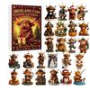 2026 Advent Calendar Highland Cow Christmas Ornament Acrylic Blind Box