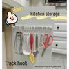 Dingsheng Suport adeziv cu șină glisantă pentru ustensile de bucătărie