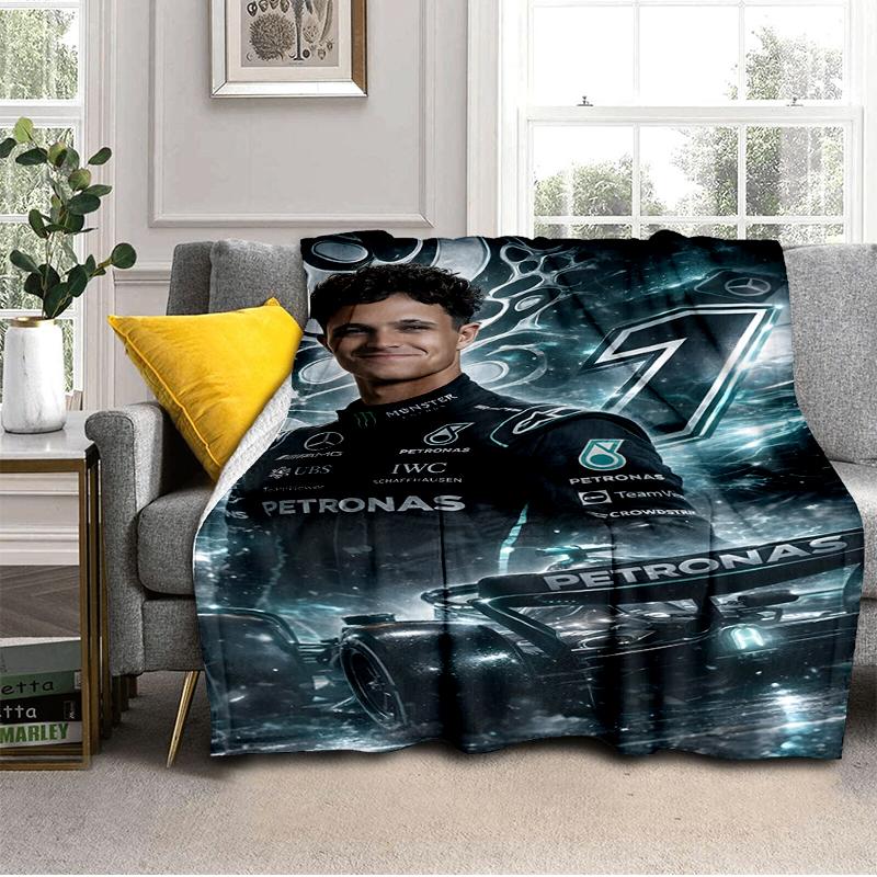 Coperta Leggera Lando Pilota di Corse Ideale per Letto Perfetta per Viaggi, Campeggio, Soggiorni, Uffici, Divani, Regalo di Natale per Fan