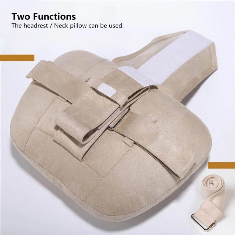Car Headrest Neck Pillow Lumbar Support Cushion Seat Backrest Pad Car Pillow Relieve Cervical Pain