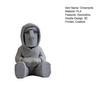 baizihuahu 3D Printed Moai Statue Ornament, Mini Compact Easter Island Stone Figurine Desktop Decor, Modern Hoodie Figurine, Sitting Sculpture