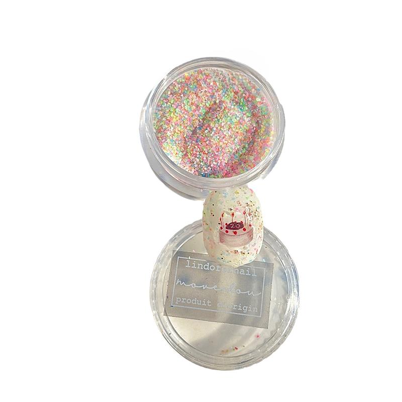 1Pc Autumn Winter Granulated Sugar Powder Wool Powder Water Ground Stone Powder Nail Accessories Glitter For Nails