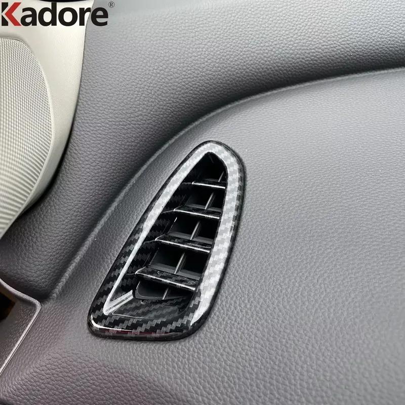 For Honda HR-V  2024 ZR-V -2024 Carbon Fiber Car Front Upper Air Condition Vent Outlet Cover Trim Interior Accessories