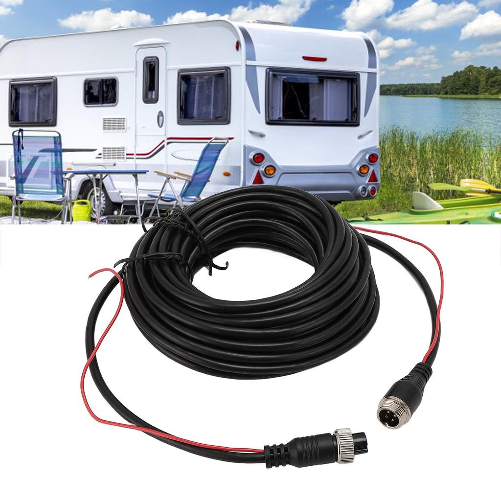 4-stifts förlängningskabel för backkamera, förlängningssladd för dashcam bakåtkamera med