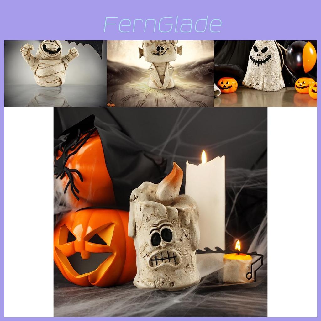 Resin Pumpkin Head Ghost Halloween Scene Decoration Trendy Ornament Desktop Decoration Small Decoration