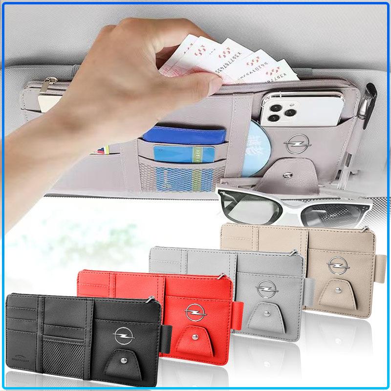 Car Sun Visor Point Type Multi-function Storage Bag For Opel crosa d astra h insignia astra j zafira b mokkaastra vivaro astra g