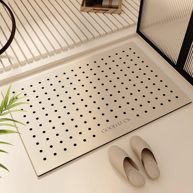Bathroom Floor Mat, Toilet Suction Door Floor Mat, Carpet, Diatom Mud, Non-slip Toilet, Absorbent Mat, Toilet Entry