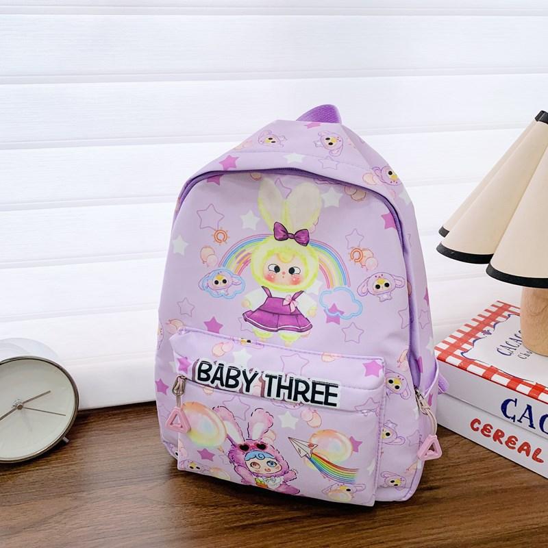 Large Capacity Primary School Schoolbag Cartoon Cute Foreign Style Printing Boys And Girls Backpack Children'S Backpack