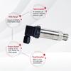 Pressure Transmitter Sensor 4-20mA 0-10V RS485 Hirschmann  Stainless Steel G1/4 NPT1/4 for Oil Water Gas High Accuracy 0-600bar