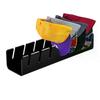 (1pc Black) 1pc/2pcs Acrylic Cap Storage Rack, Slotted Baseball Cap Display Rack, Can Accommodate 7 Baseball Caps Storage Organizers